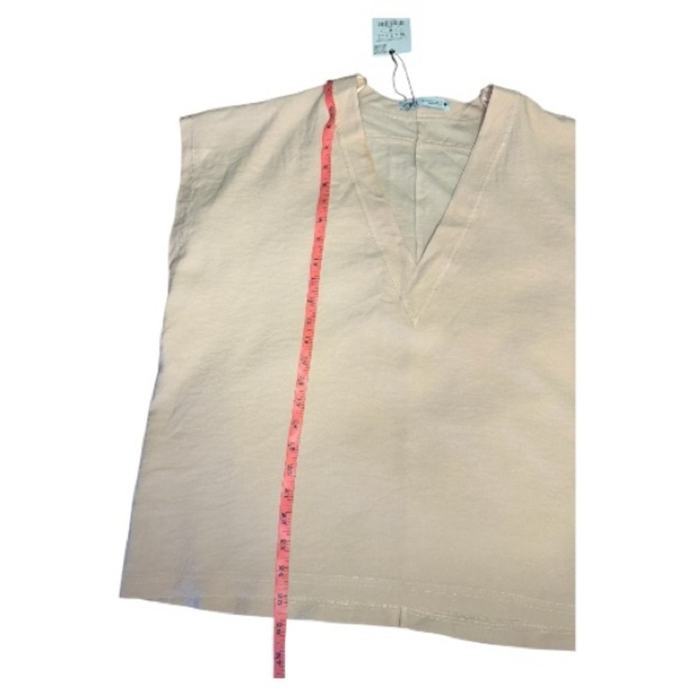 Zara Light Pink Sleeveless Blouse - Picture 6 of 7